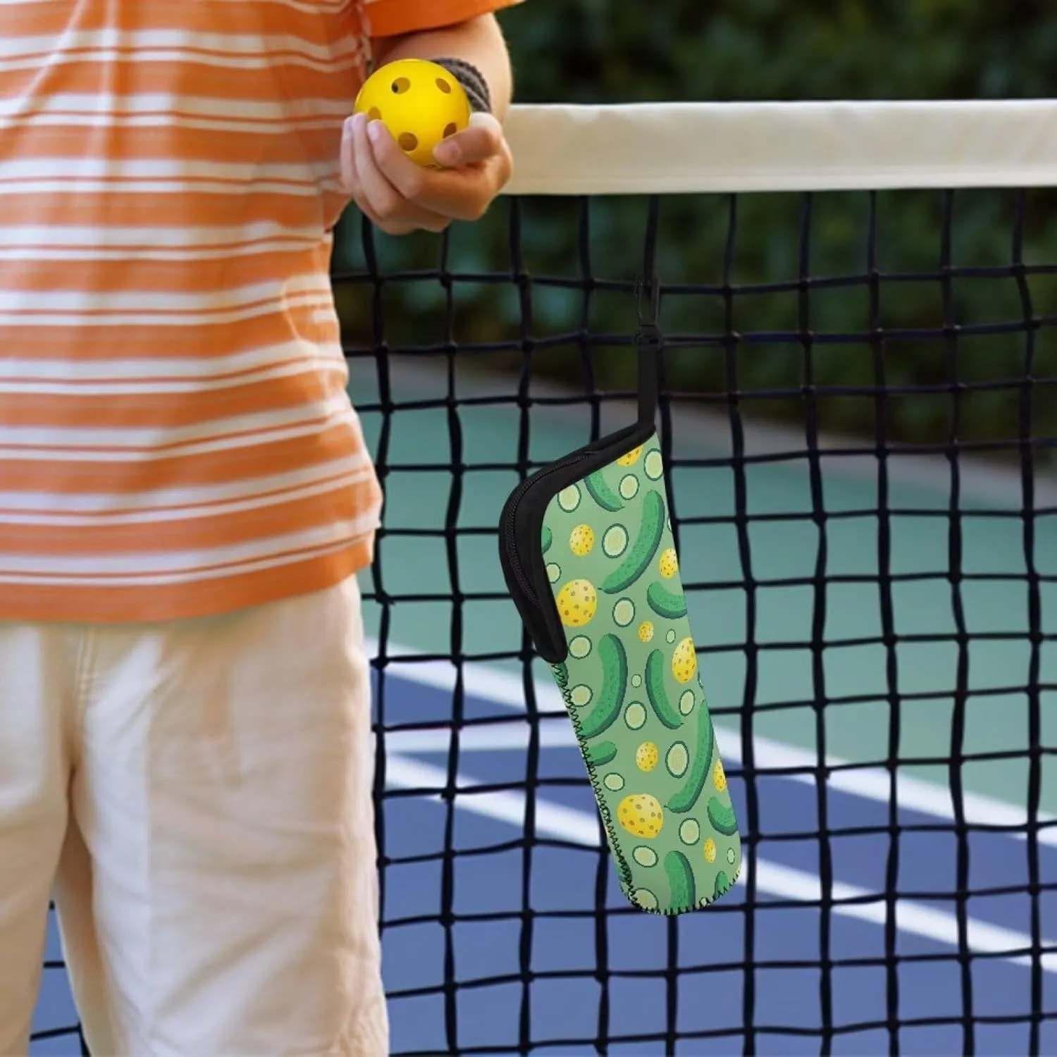 Waterproof Pickleball Bag with Hook - Multi-Sport Organizer for Tennis Golf Lightweight Tennis Storage Bags
