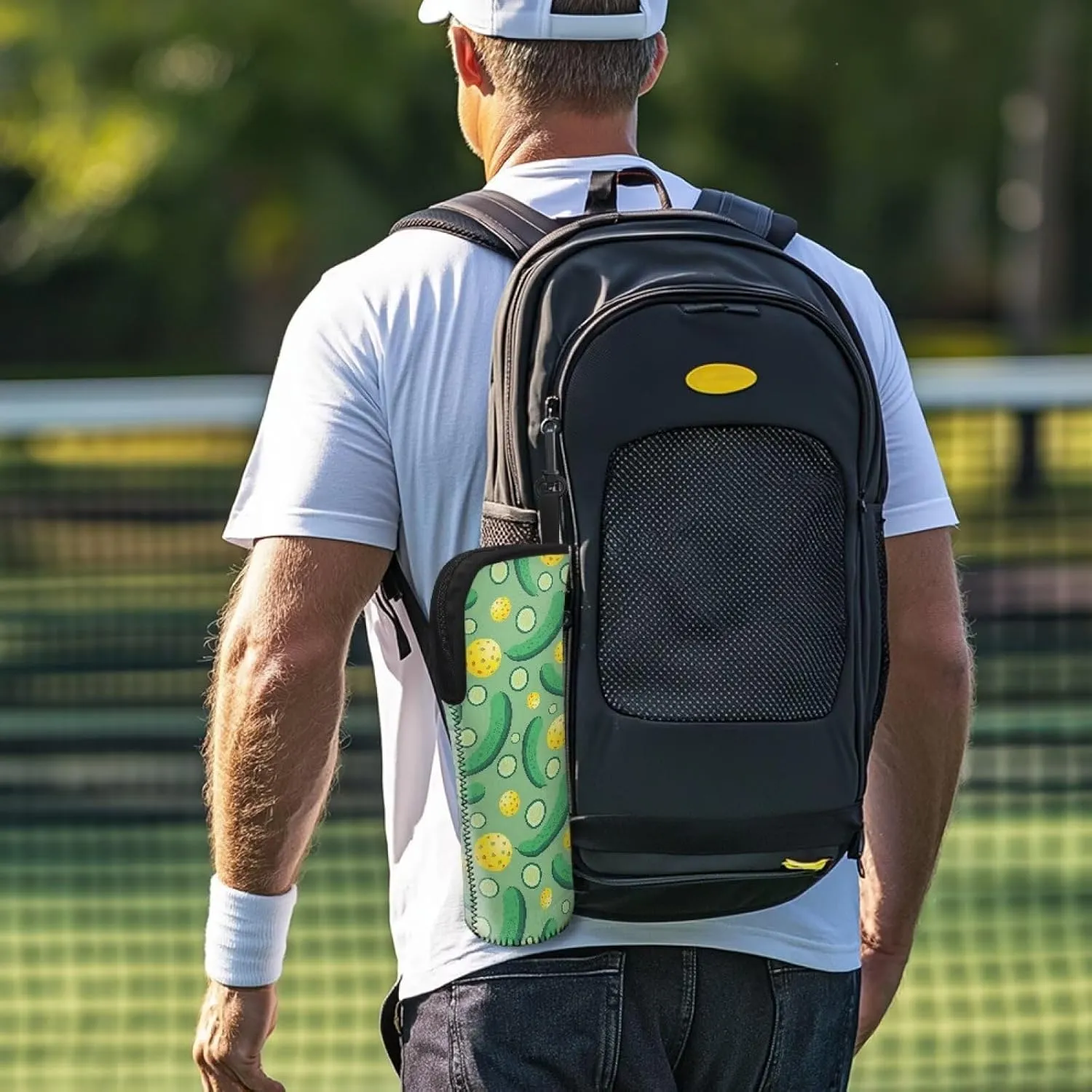 Waterproof Pickleball Bag with Hook - Multi-Sport Organizer for Tennis Golf Lightweight Tennis Storage Bags