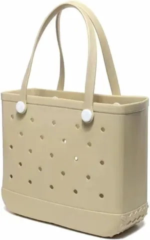 Waterproof Rubber Beach Tote, Eva Beach Bag, Rubber Beach Bag Waterproof Sandproof Outdoor Tote Bag Portable Travel