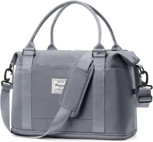 Weekender Bags for Women,Personal Item Travel Bag,Overnight Travel Duffel Bag with Expandable Shoes Compartment & Wet Pocket