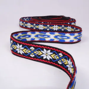 White Flower - Folk art trim - 20mm