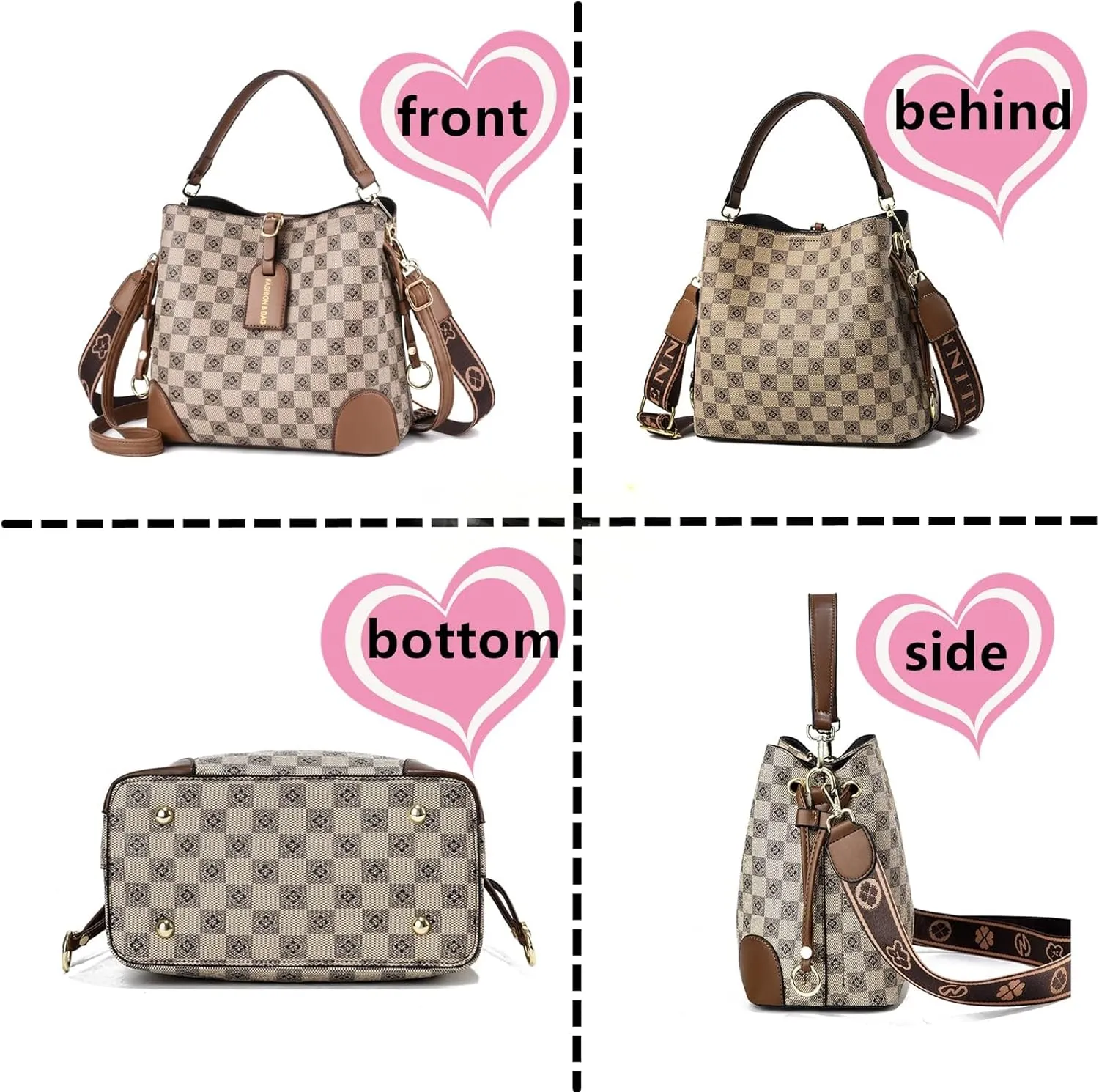 Women Handbags and Purse Tote Bags Ladies Satchel Shoulder Bag Retro Top Handle Hobo Purse
