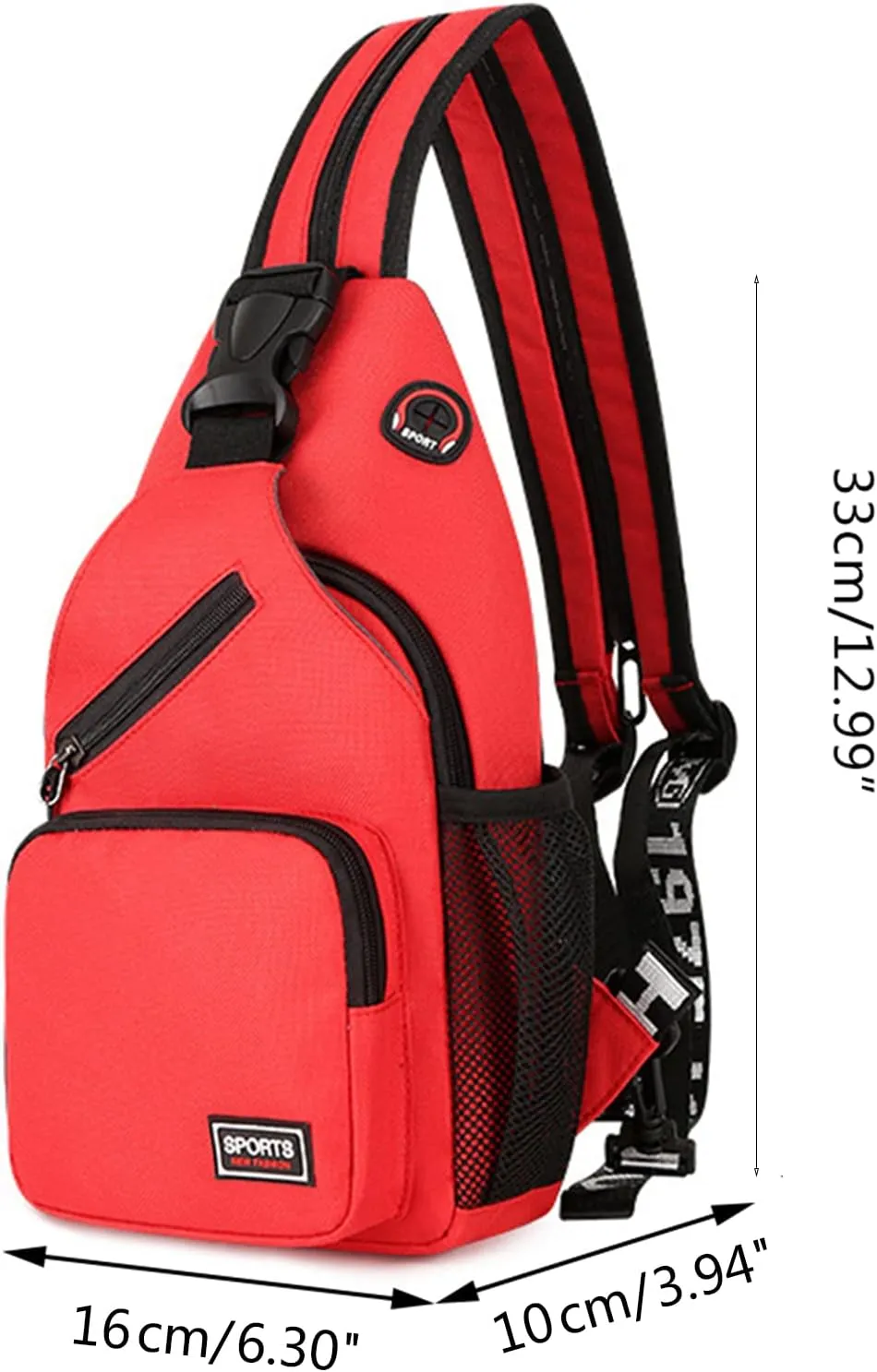 Women Men Small Sling Backpack Waterproof Crossbody Shoulder Chest Bag Daypack