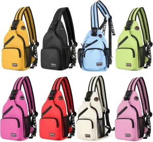 Women Men Small Sling Backpack Waterproof Crossbody Shoulder Chest Bag Daypack