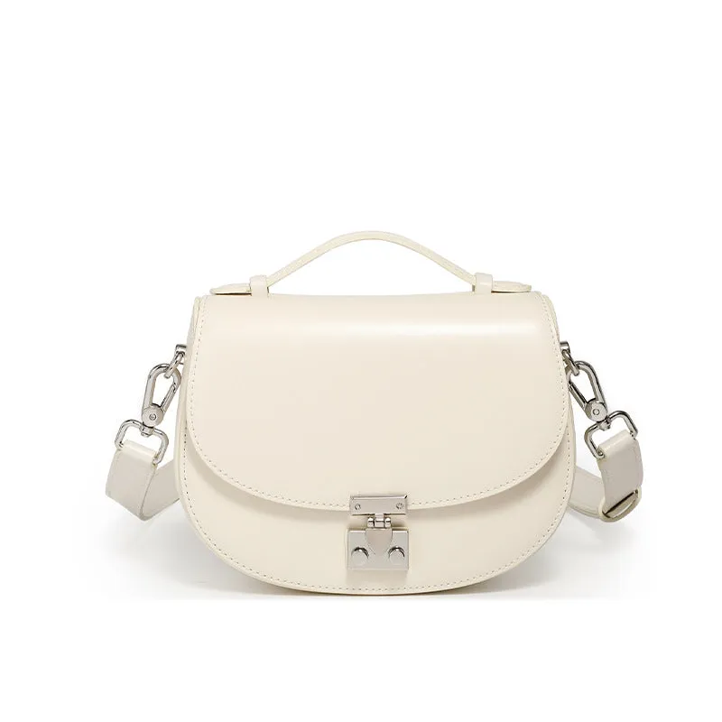 Women Plain Leather Fashion Casual Mini Cross Body Bag