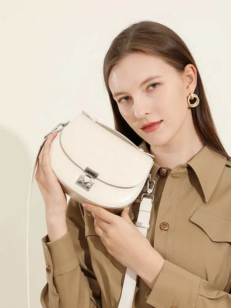 Women Plain Leather Fashion Casual Mini Cross Body Bag