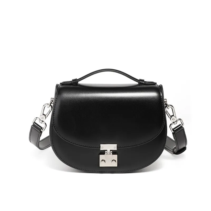 Women Plain Leather Fashion Casual Mini Cross Body Bag