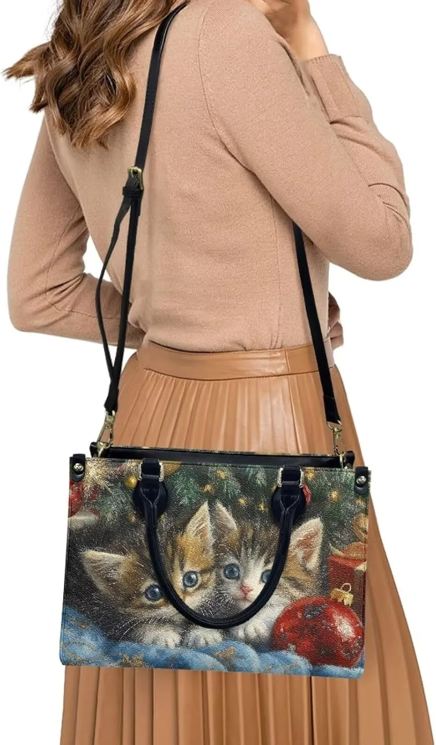 Women Purses and Handbag Top Handle Bags Vegan Leather Shoulder Tote Bags Satchel Purses for Travel Work Shopping