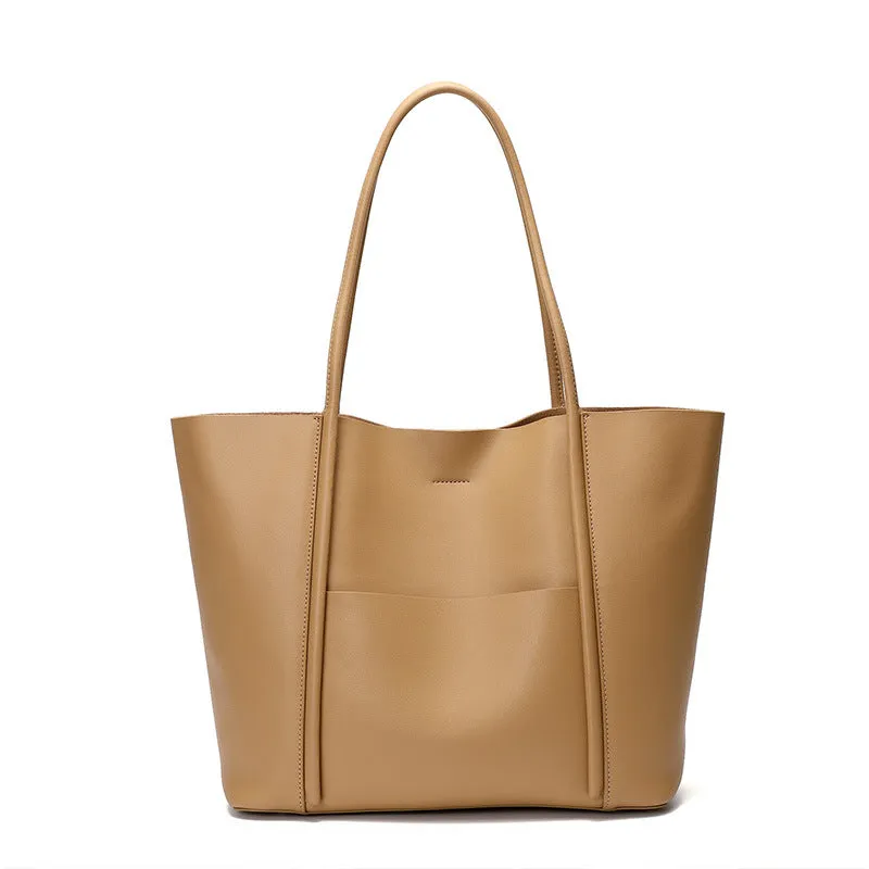 Women Stylish Casual Leather Shoulder Tote Bag