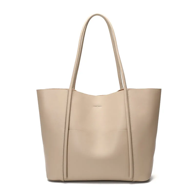 Women Stylish Casual Leather Shoulder Tote Bag