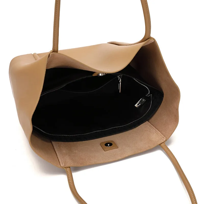 Women Stylish Casual Leather Shoulder Tote Bag