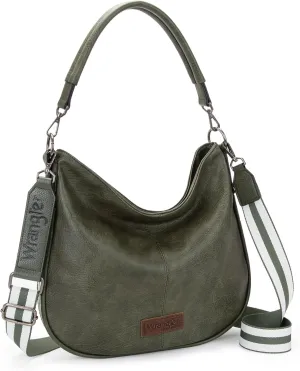 Wrangler Hobo Bags Large Crossbody Bag for Women Shoulder Purse Handbags with Adjustable Strap