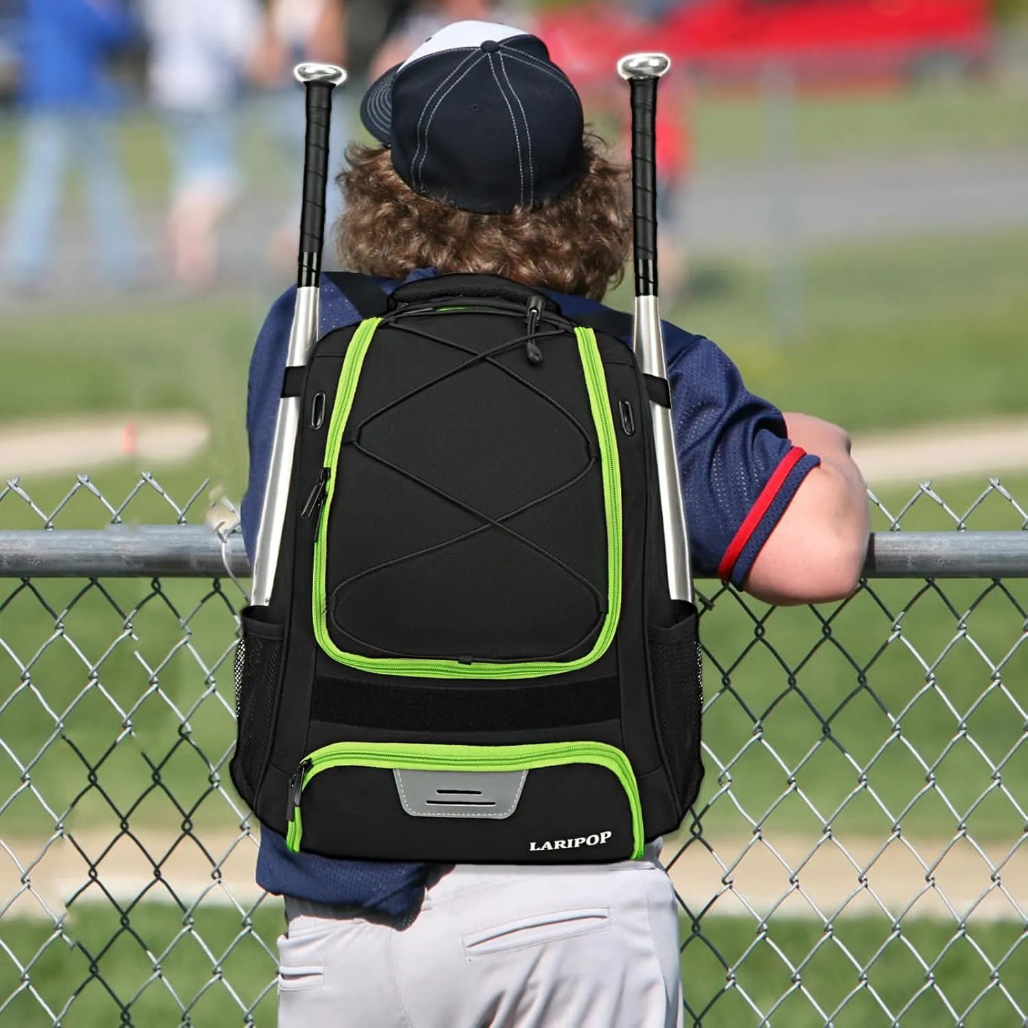Youth Baseball Bag - Bat Backpack for Baseball, T-Ball & Softball Equipment & Gear, Bat & Glove Holder Gift