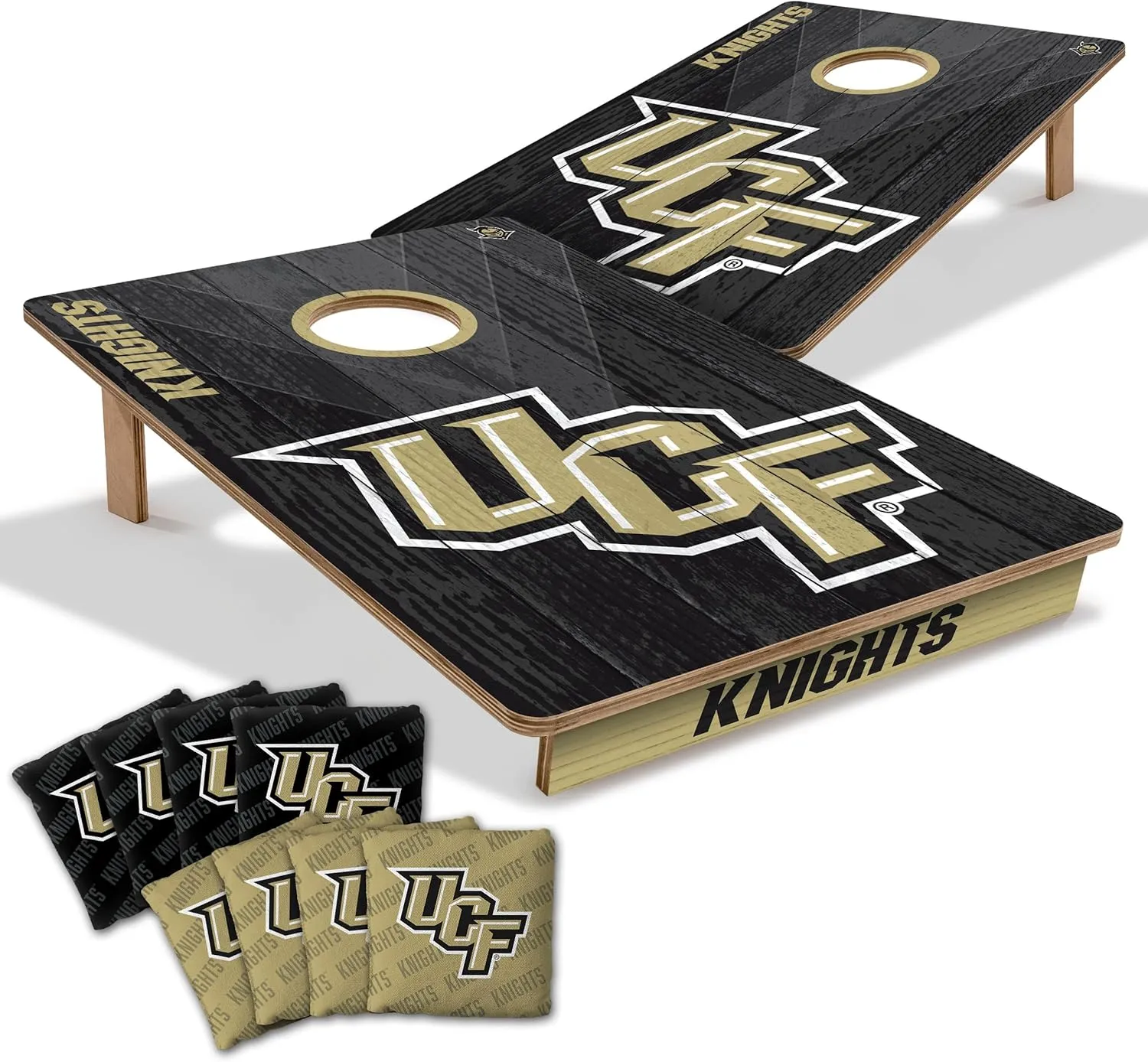 YouTheFan NCAA 2’ x 3’ Wood Cornhole Game with Logo Bags