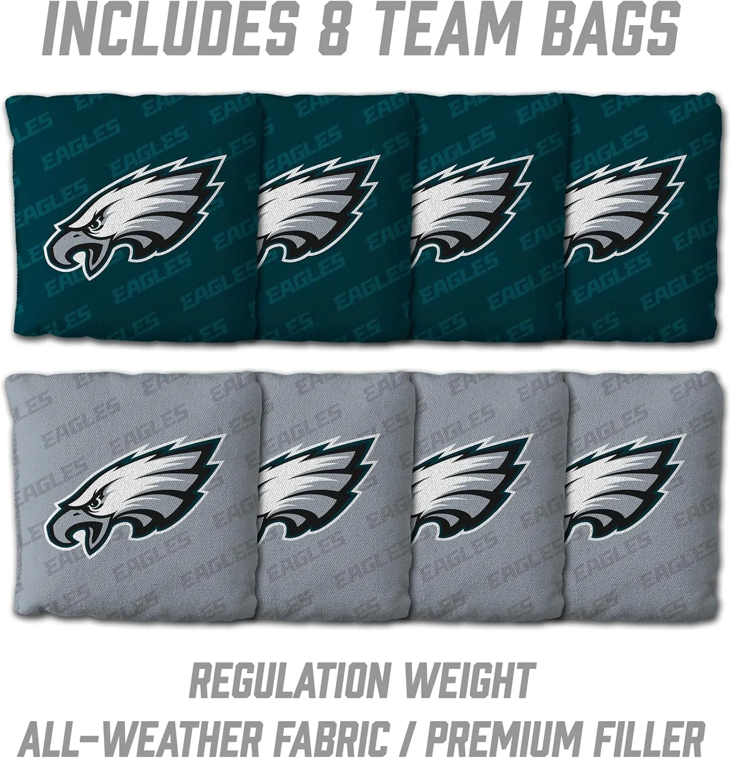 YouTheFan NFL 2’ x 3’ Wood Cornhole Game with Logo Bags