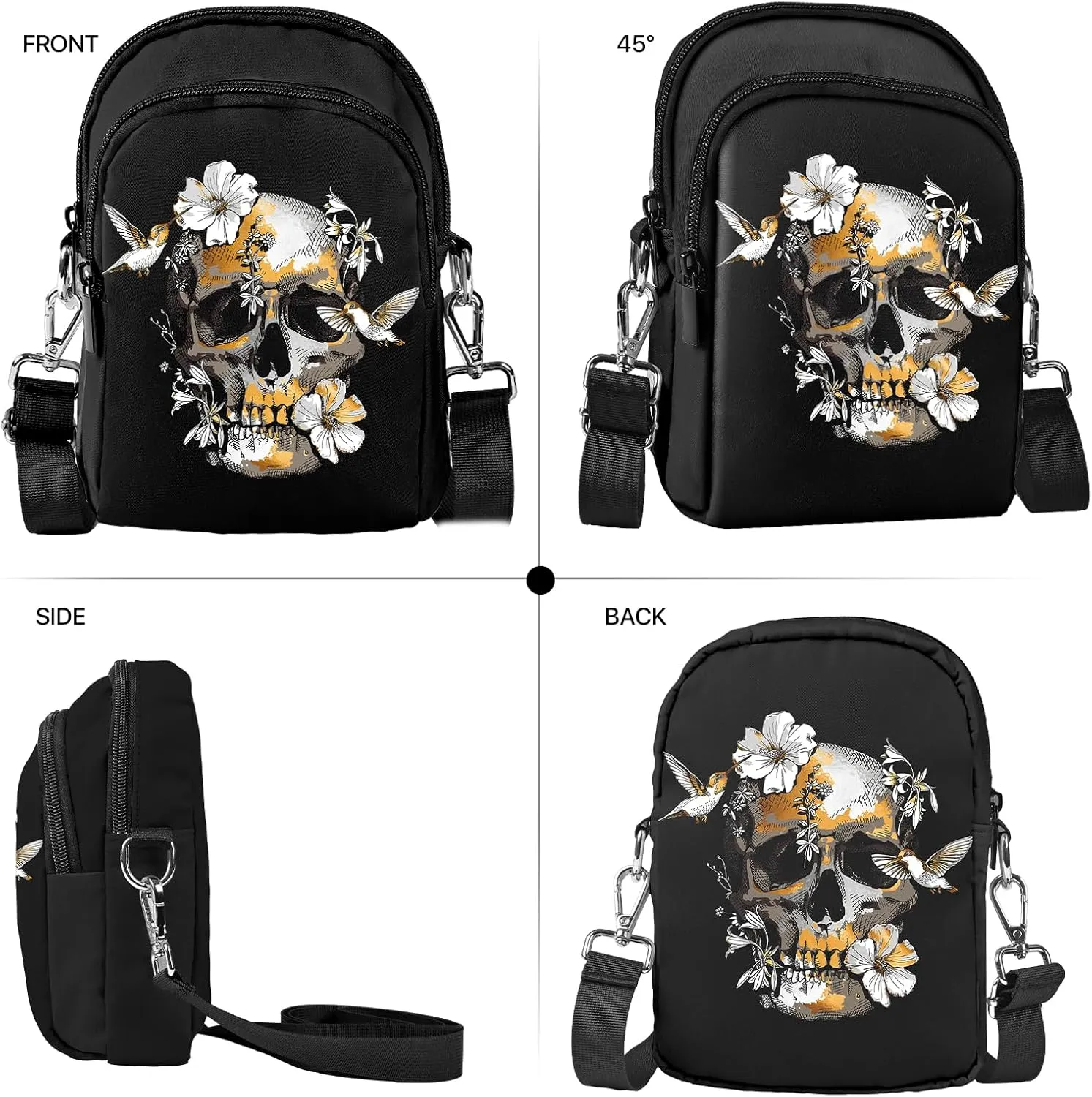 Yrebyou Crossbody Purse for Women Cell Phone Bag Small Lightweight Over Shoulder Bags with Adjustable Strap for Travel